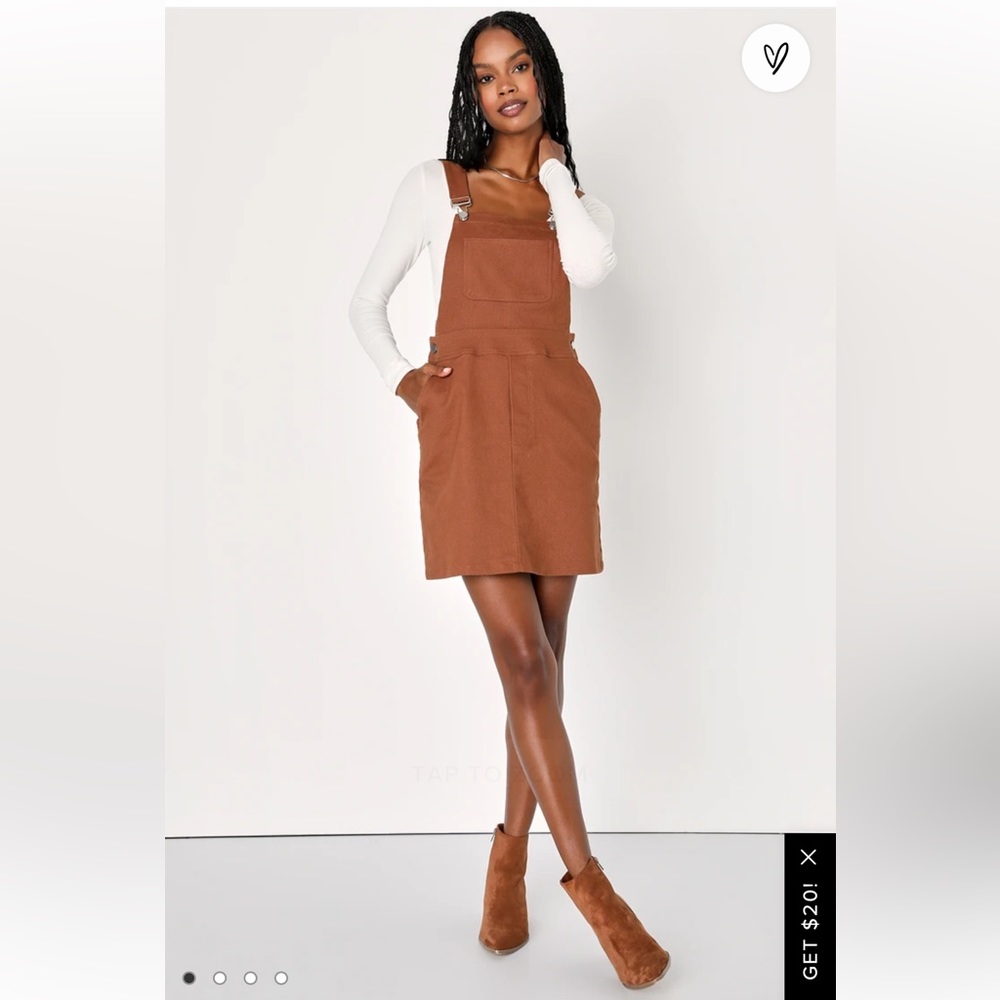 NWT Lulus Overall Mini Dress